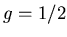 $g=1/2$